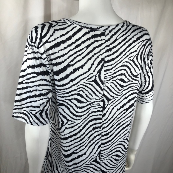 WNEEDU Swing Pocket Zebra Print Dress - Picture 4 of 7